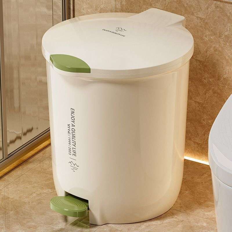 新高颜值垃圾桶家用25新款厨房客轻奢脚踏式卫生桶