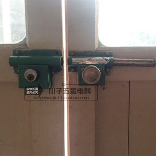 双山铜芯双扇门锁铁大门锁木门齿条锁穿条锁分体式防盗齿条锁包邮