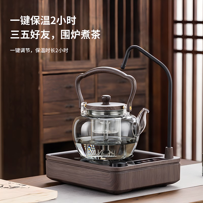自动上水电陶炉煮茶器新款家用烧水壶电热煮茶炉一体泡茶专用茶具