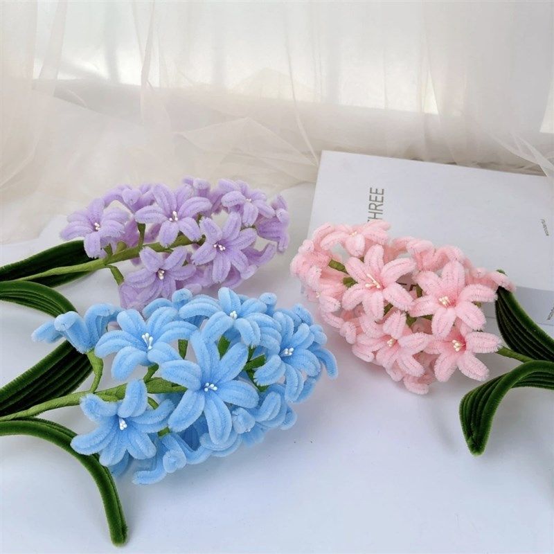 扭扭棒材料包风信子家居摆件手工制作亲子活动作业送闺蜜男女朋友,家居饰品,仿真花/假花,淘宝优惠券,粉丝福利购,淘宝优惠卷