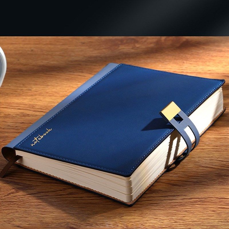 简约商务笔记本子A5本子笔插款记事本高档办公企业定制可印logo