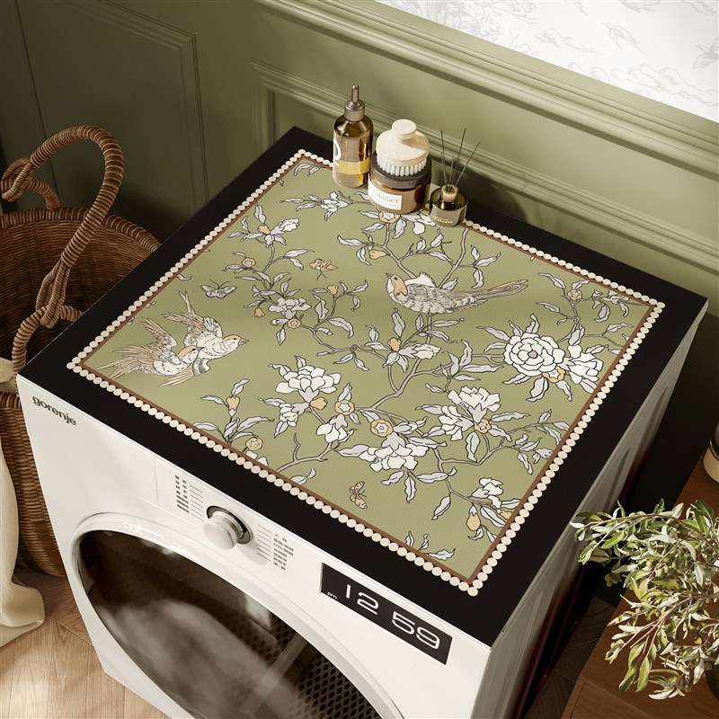 南洋醉滚筒洗衣机防尘罩防晒盖垫防水盖巾硅藻泥吸水床头柜垫布