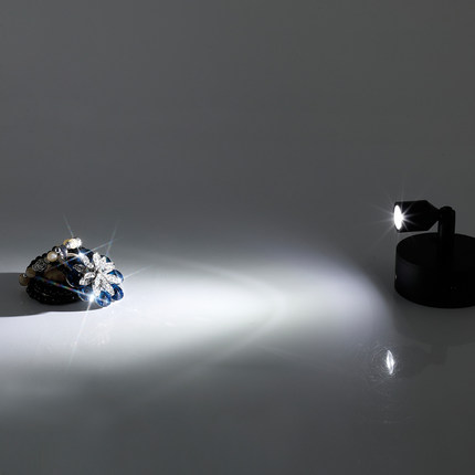 可调光led3W无线充电射灯玻璃柜台灯珠宝展柜灯展示立杆展会射灯