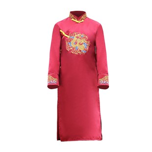 儿童相声服大褂民国长衫舞蹈表演服男女童马褂快板说书人演出服装