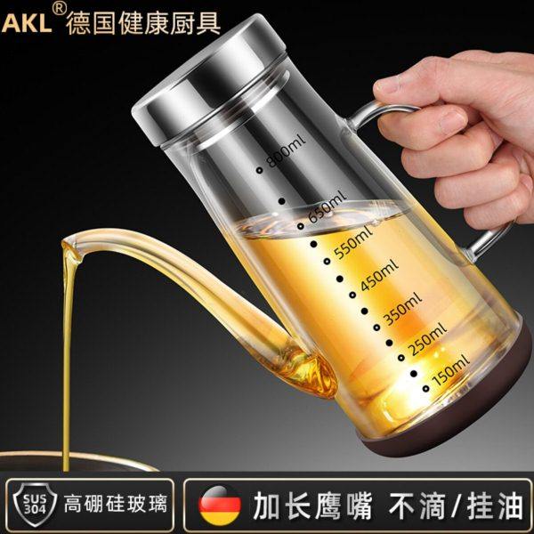 德国油壶高硼硅玻璃加厚欧式防漏大容量家用装油罐厨房装酱油油瓶,厨房/烹饪用具,油壶,淘宝优惠券,粉丝福利购,淘宝优惠卷