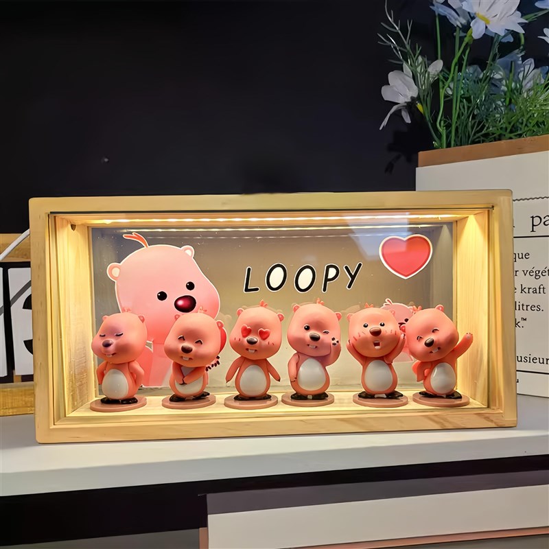 loopy露比小海狸周边实用小夜灯D送女朋友女生闺蜜生日礼物情人节