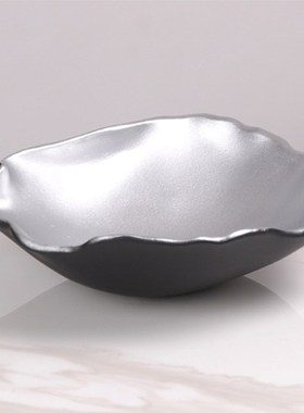 现代侘寂风复古果盘树脂托盘摆件样F板房民宿酒店茶几桌面软装饰