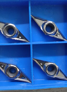 外圆菱形35度尖角硬质合金木工专用车刀片VCGT160404塑胶料