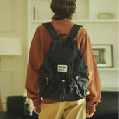 现货 翻盖双肩包String flap MASMARULEZ官方正品 backpack Black