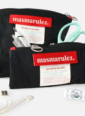 MASMARULEZ官方正品现货轻薄杂物收纳袋小方包化妆包笔袋背包挂件