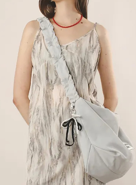 MASMARULEZ官方正品现货尼龙通勤单肩包斜挎包腋下包休闲百搭灰色