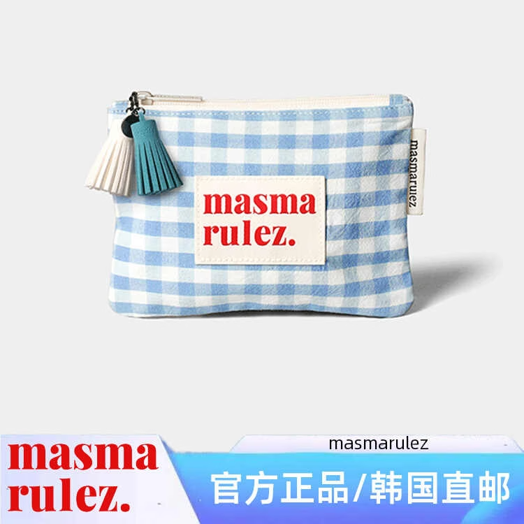 MASMARULEZ原创韩国直邮化妆包收纳包 Basic pouch Spring Blue