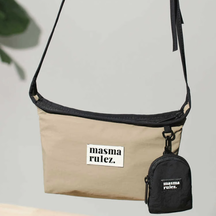 MASMARULEZ官方正品现货迷你单肩斜挎包Travel sacoche bag khaki