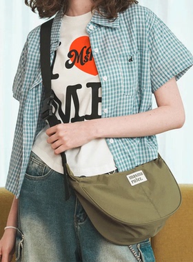 MASMARULEZ官方正品迷你尼龙单肩斜挎包百搭帆布三用包通勤包卡其
