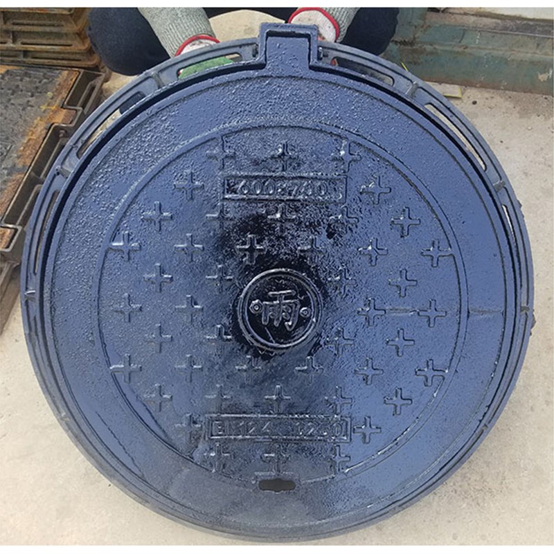 球墨铸铁井盖圆形雨水污水电力井盖*窨井盖下水道排水井盖