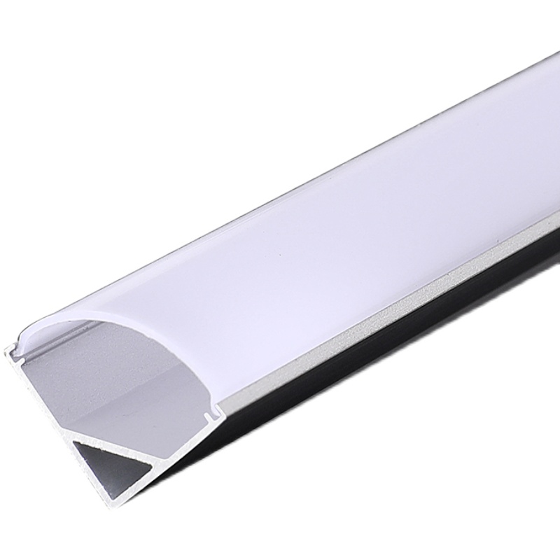 【45度铝槽】 线条灯带铝合金型材 悬浮吊顶窗帘盒氛围灯反光灯槽