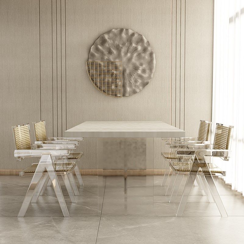 现代昌迪加尔餐桌椅子家用中古靠背椅极简水晶客厅餐椅,住宅家具,餐椅,淘宝优惠券,粉丝福利购,淘宝优惠卷