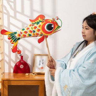 成品汪满田鲤鱼灯笼2024龙年五一端午新款中式红花灯舞蹈装饰道具
