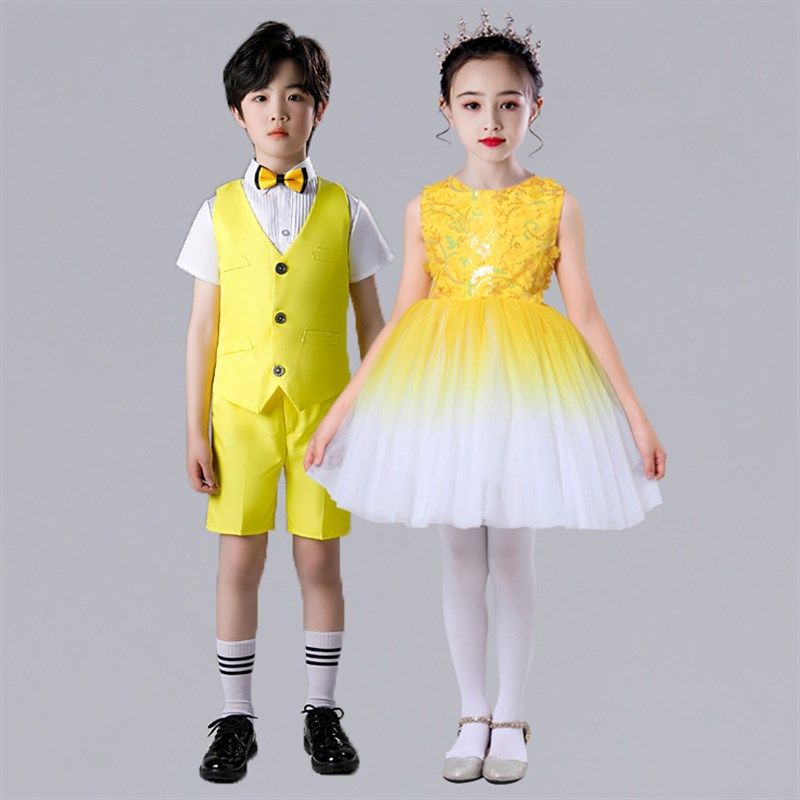 六一儿童演出服蓬蓬纱裙合唱团表演服装幼儿园舞蹈服朗诵主持礼服,童装/婴儿装/亲子装,儿童演出服,淘宝优惠券,粉丝福利购,淘宝优惠卷