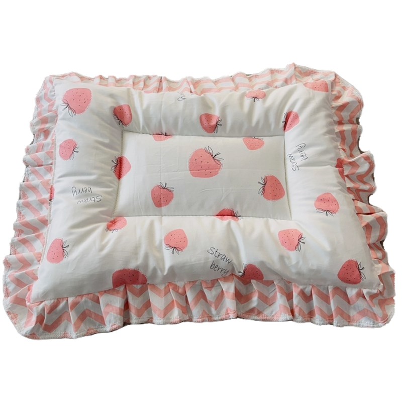 手工花边全棉宠物垫纯棉狗垫子四季通用狗窝笼垫猫咪褥子舒适透气