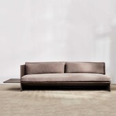 北欧实木休闲沙发日式 设计师侘寂风布艺可拆洗客厅小户型简约民宿