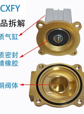CXFY气动2Q160-15真空流体气控阀2Q200-20水气2Q250-25二位二通