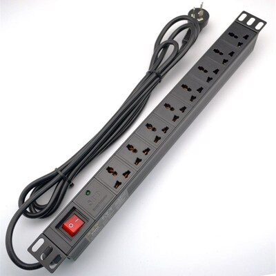 8位联16Apdu排插电源SPD防雷接线板机房机架式机柜专用插座10A