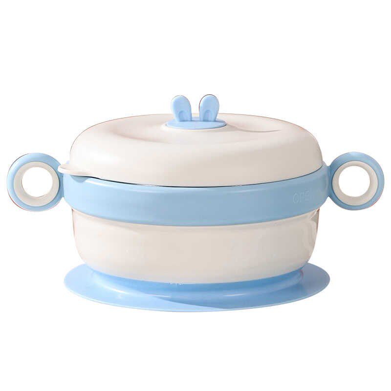 儿童辅食碗防摔防烫婴儿哺食餐具吸盘宝宝幼儿专用恒温注水保温碗