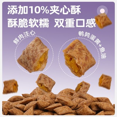 【U先】麦富迪猫粮试吃装500g鲜肉夹心鱼油羊奶猫草全价成幼猫用