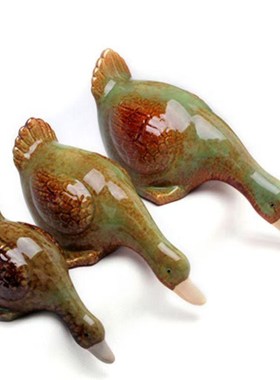 陶瓷鸭子摆件吸水鸭装饰工艺品花园创意简约家居装饰饰品桌面摆件