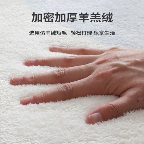 爱卡通长绒满铺地毯少女房间防滑家用仿羊绒地垫卧室床边定制