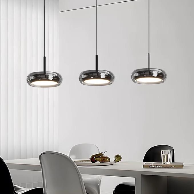 餐厅吊简灯 意式PSM6457-极玻吧璃吊三头台餐桌灯具现代简约岛台