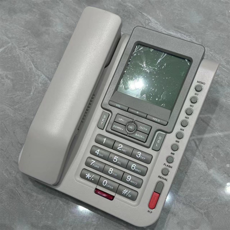 英文电话机 中性无logo固定座机来电显示 商务办公酒店前台 现货
