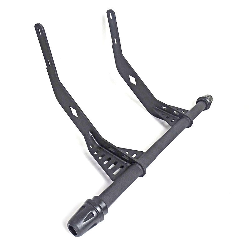 适用钱江QJ闪300S保险杠闪350前护杠边包靠背加厚加粗防摔撞改装