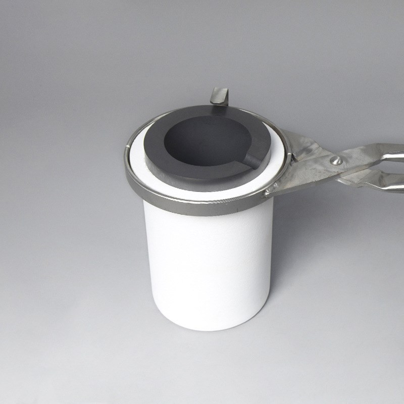 赞荣304不锈钢坩锅熔金钳 石墨坩埚套件夹具钳高温火钳配件