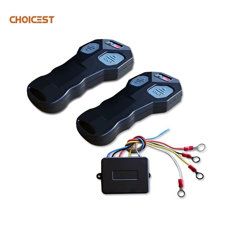 跨境直供12V24V宽电压通用无线绞盘遥控器双遥控开关