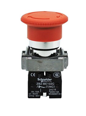 现货供应 40mm蘑菇头 急停按钮 XB2BS542C 红色开关