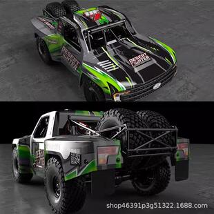 7后直桥短卡 易控YK4072 DF7 沙漠卡遥控电动无刷四驱越野车