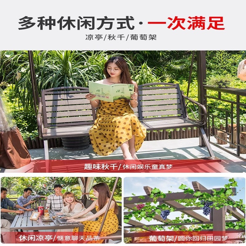 户外凉亭葡萄架遮雨棚别墅庭院花园休闲亭子室外露台篷楼顶乘凉棚