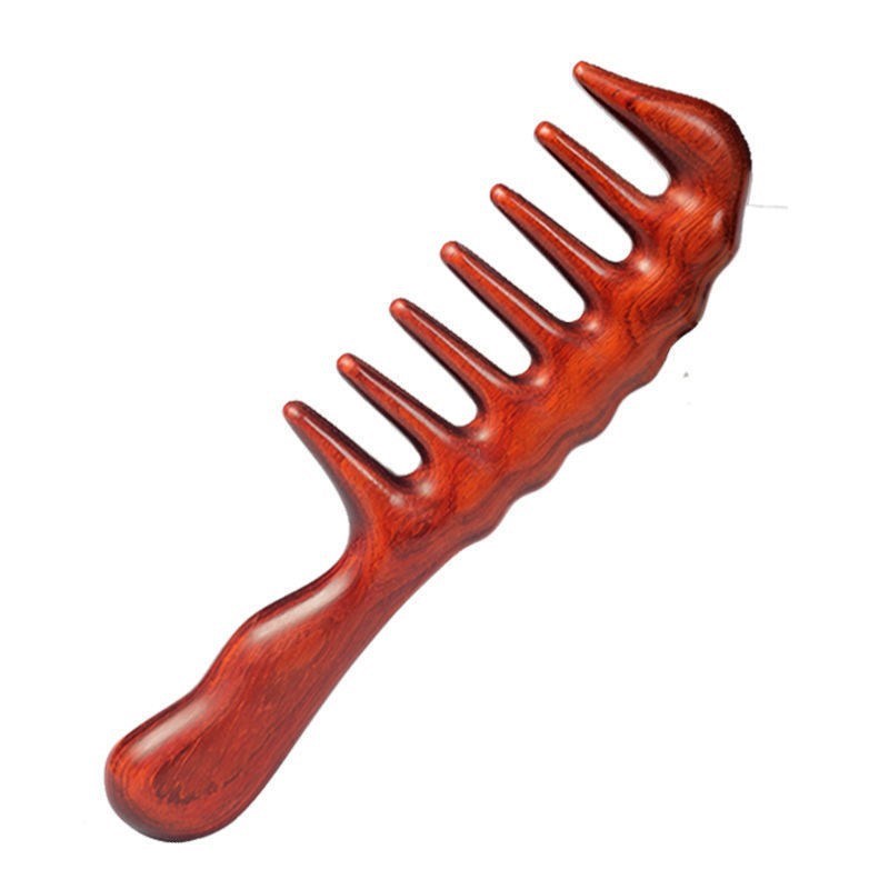 檀木大把按摩梳头部经络按摩梳大齿梳子梳头