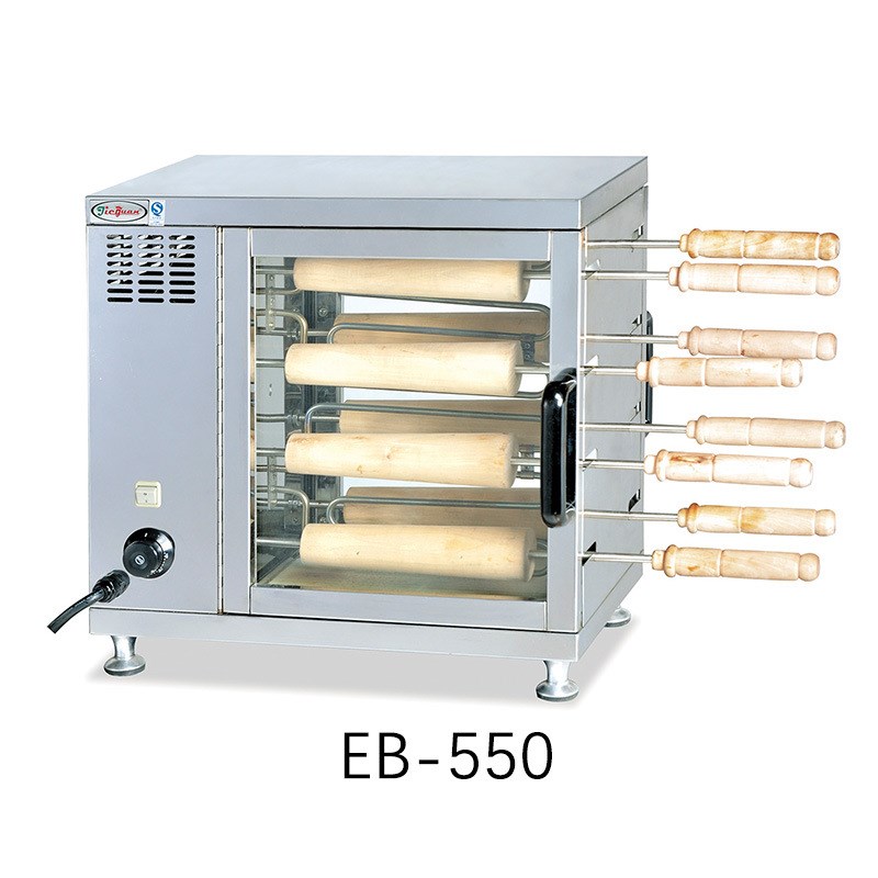 杰冠商用EB-550电热烤面包炉自动旋转蛋糕卷雪糕筒网红烤面包圈机