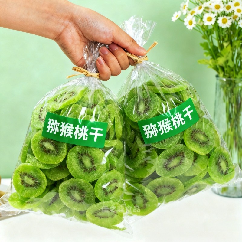 新鲜猕猴桃干奇异果干蜜饯水果干果脯陕西绿心猕猴桃凉果休闲零食