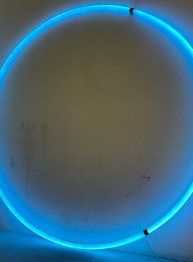 度发光LED环形灯管大圆弧圈拼接造型七彩遥控变色超市专卖店
