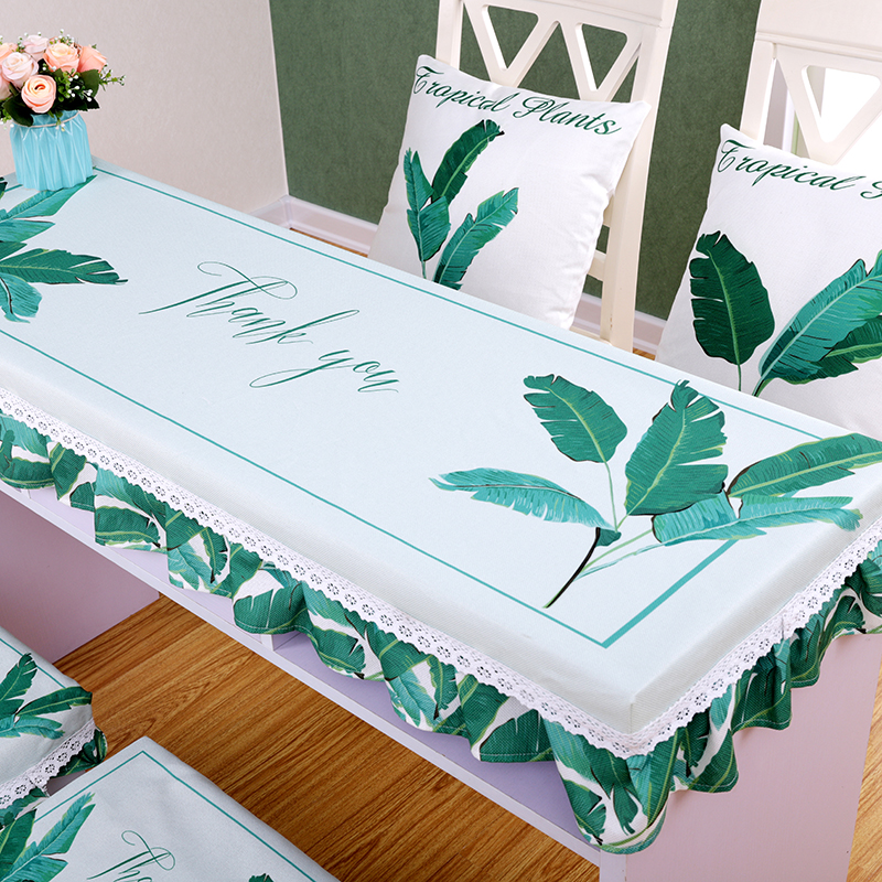 美甲桌面垫布桌桌罩防滑台布美甲店桌布布艺装长方形防尘盖巾