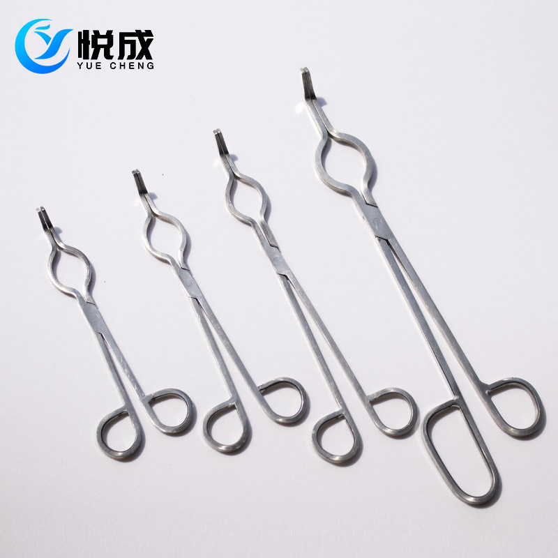 不锈钢坩埚钳2/////5//55/CM 实验室用瓷坩埚夹子 高温电炉夹子