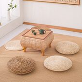 榻榻米茶几实木飘窗桌阳台窗台矮桌多功能地台炕桌 藤草编日式 包邮