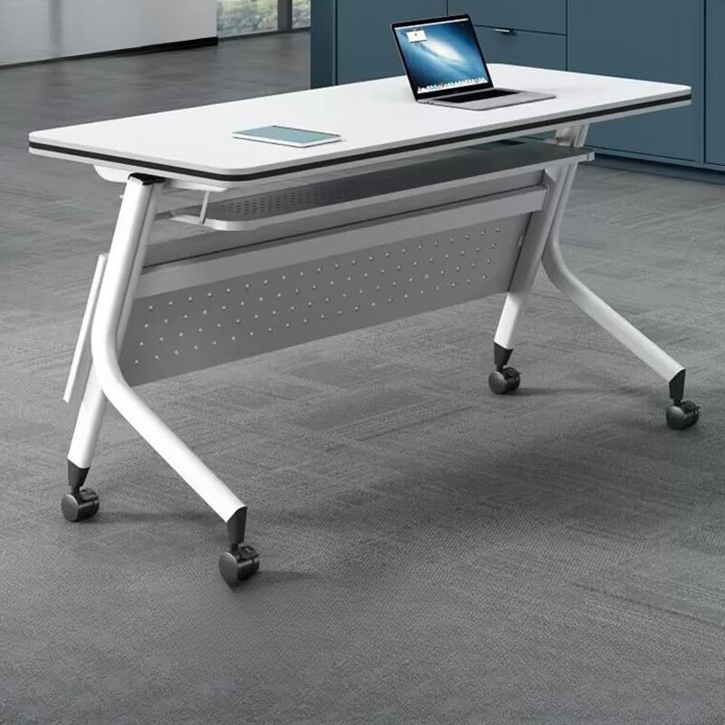 折叠培训桌椅组合会议室多功能拼接D长条桌办公桌可移动折叠会议