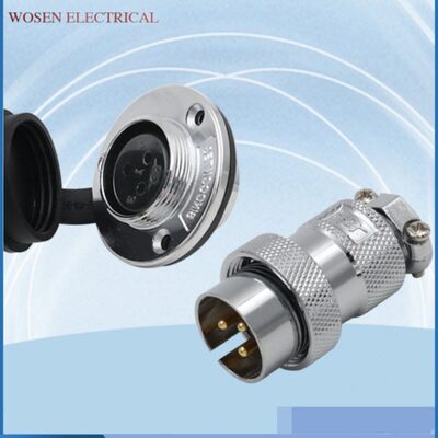 重强航空插头插座25MF-2-3-4-5-6-7-8芯AE接插件电连接器DF25反装