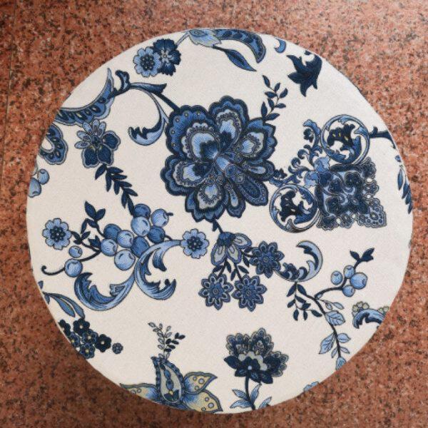 新上帆布棉麻料草编蒲团布套圆形坐墩防尘罩阳台坐垫外套佛殿跪拜