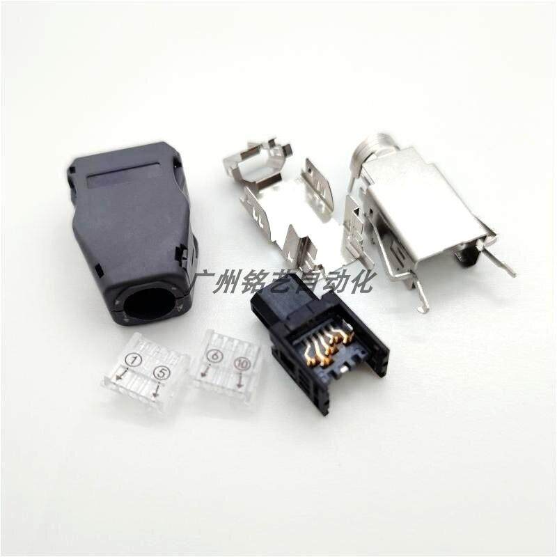 国产连接器兼容西门S200伺服电机编码线驱动侧接头IX连接器0DE61